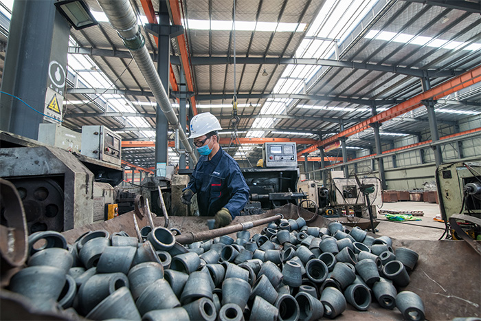 九台网架配件-锥头加工车间